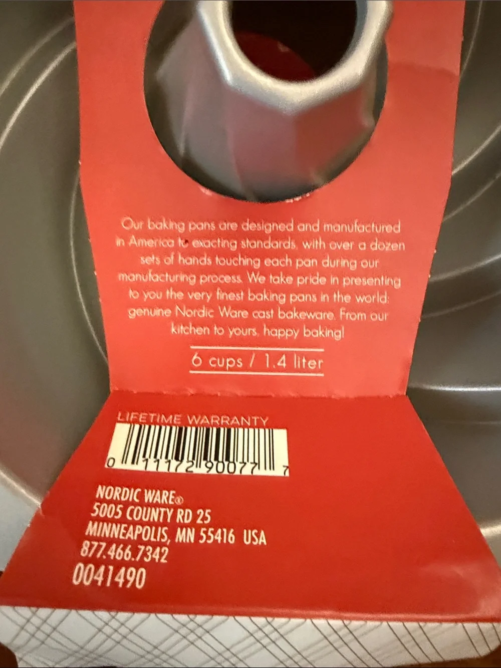 NWT Nordic Ware Bundt 6 Cup Heritage Pan Premier Gold Collection Made in USA